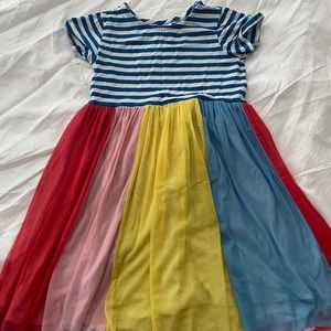 Hanna Andersson Rainbow Dress Girls Size 8